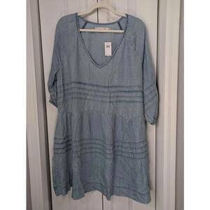 Billy T NWT Women's Size XL Tunic Dress Blue